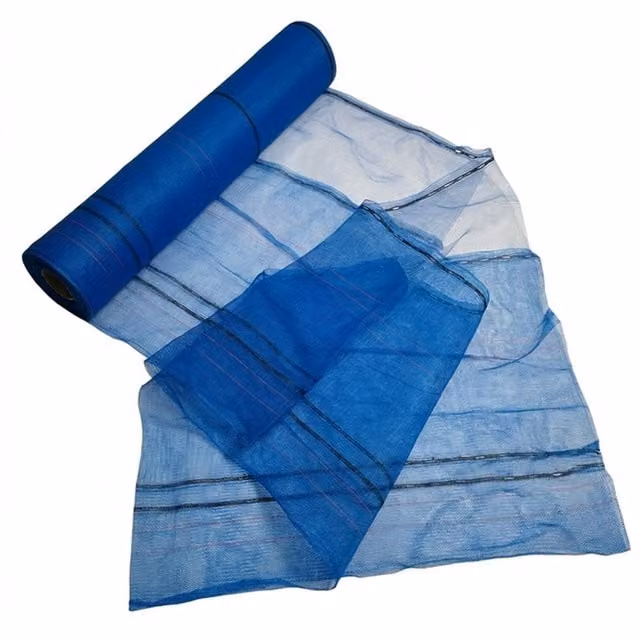 Pegdev Blue Heavy Duty Fire Retardant Debris Safety Netting W/H: 200 x 200 cm