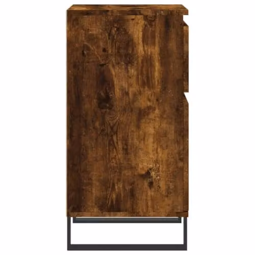 vidaXL Set of 2 Industrial Sideboards in Smoked Oak, W/D/H: 40 x 35 x 70 cm – 7