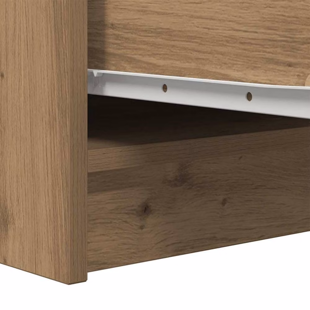 Berkfield Home Artisan Oak Sideboard in Brown, W/D/H: 29.5 x 34 x 76 cm – 3