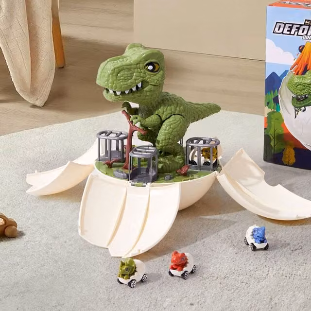 Livingandhome Creative Dinosaur Egg Deformation Toy Set for Kids, White