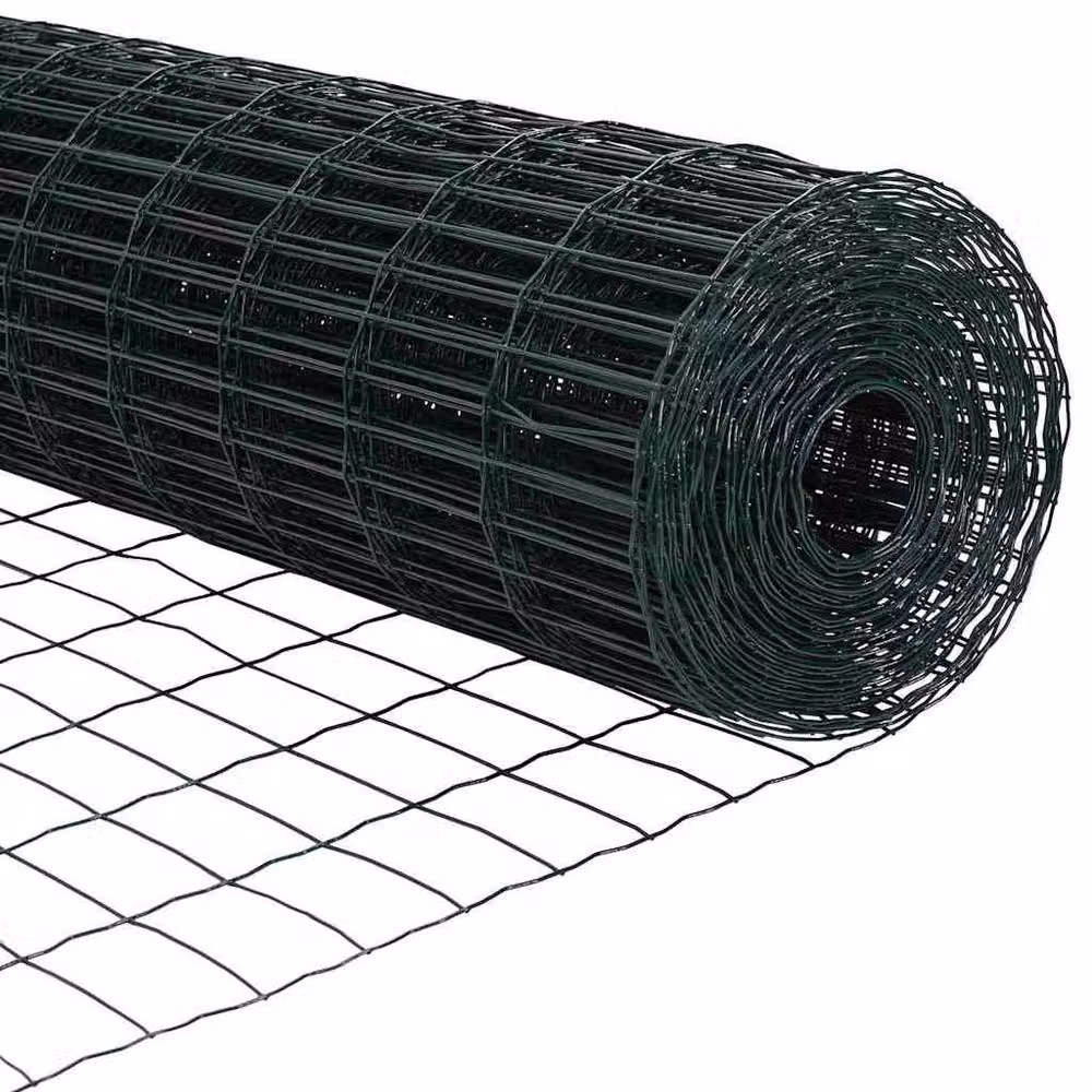 Berkfield Home Green Euro Fence, PVC-Coated Steel, W: 2 m, H: 1 m, Length: 10 m – 3