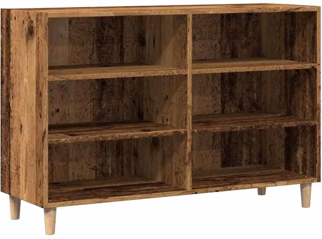 Berkfield Home Scandinavian Sideboard in Brown Engineered Wood, W/D/H: 103.5 x 35 x 70 cm