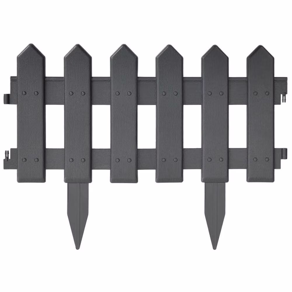 Berkfield Home Lawn Edging, 25 Pieces, Anthracite – 3