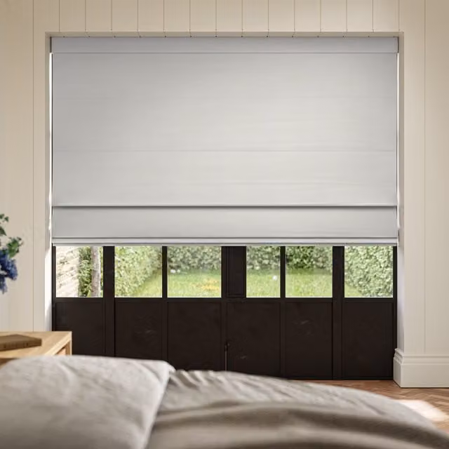 Ante Decor Concordia Made To Measure Blackout Roman Blind in White