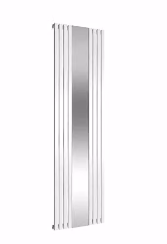 Bathroom Kingdom Reflect White Vertical Mirror Radiator H 180 cm x W 44.5 cm