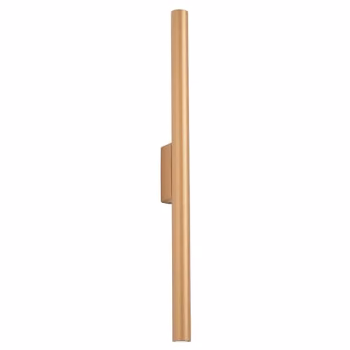 SOLLUX lighting Pastelo Modern LED Wall Lamp in Gold/Brass Metal with Up and Down Lighting