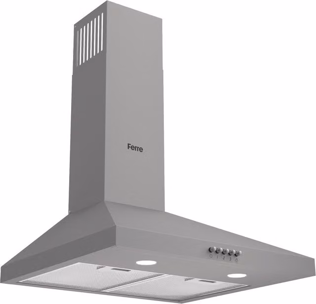 Ferre Grey Metal Wall Mounted Pyramid Exhaust Hood