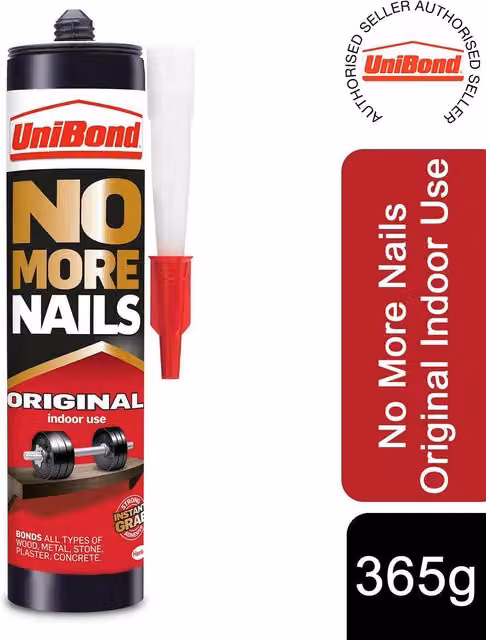 UniBond No More Nails Original Heavy Duty Adhesive Cartridge, 365 g – 1