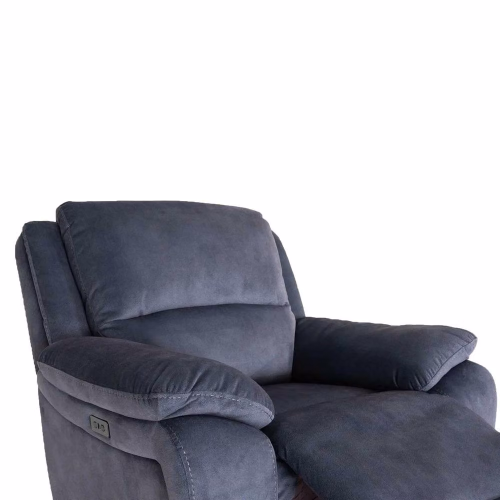 Furnishings For Less UK Bella Electric Power Reclining Armchair, Single Seater, Ink Grey Fabric – 4