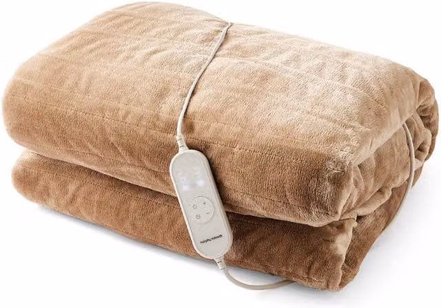 Morphy Richards EverCosy Large Fleece Electric Heated Throw in Brown