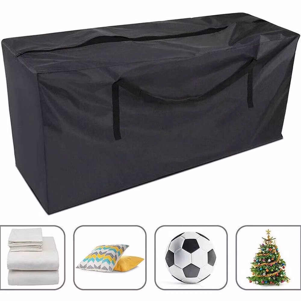 SPETLEK Waterproof Furniture Cushion Storage Bag, Black, W: 116 cm, D: 47 cm, H: 51 cm – 3