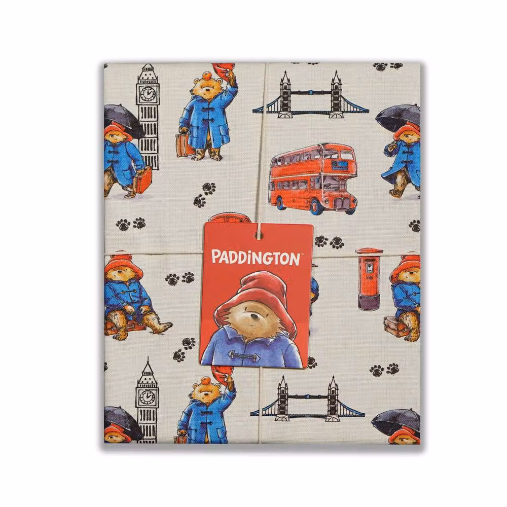 Paddington London Highly Absorbent Cotton Paddington Bear Tea Towel in White and Multicolour – 2