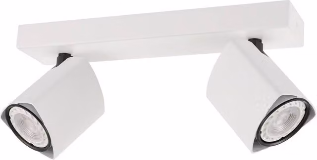 Netlighting Merusa Modern Twin Ceiling Spotlight GU10 in White