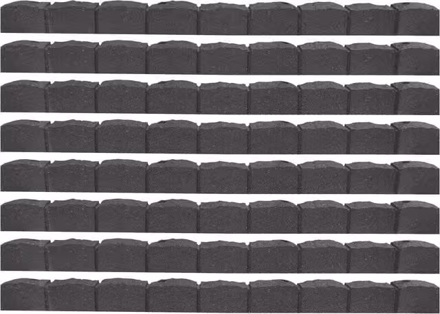 Garden Gear Eco-friendly Roman Stone Effect Border Edging, Grey, 8