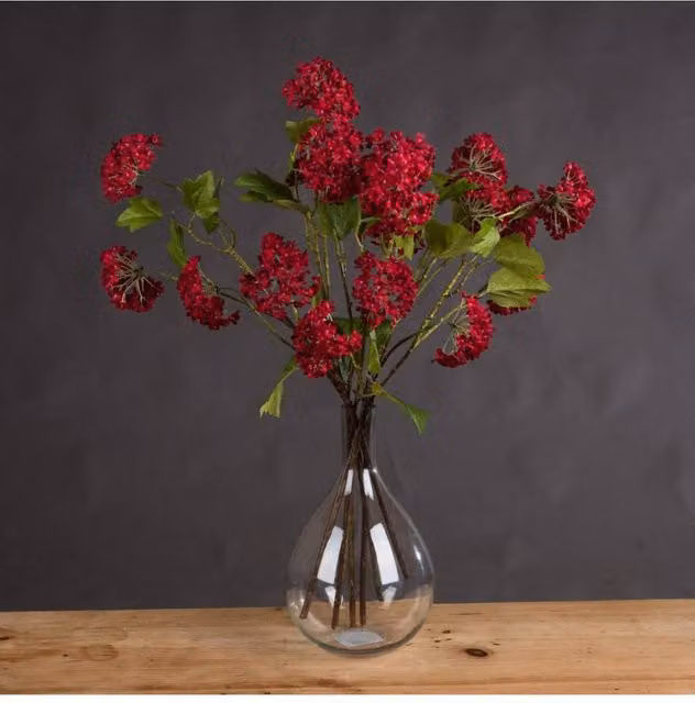 KDMD Red Autumnal Viburnum Stem for Floral Arrangements – 1