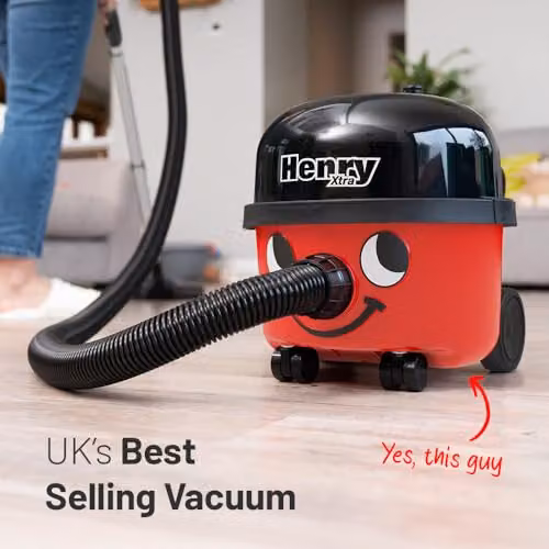 Henry Xtra Bagged Cylinder Vacuum Cleaner, Red, 620W, 6 Litre – 3