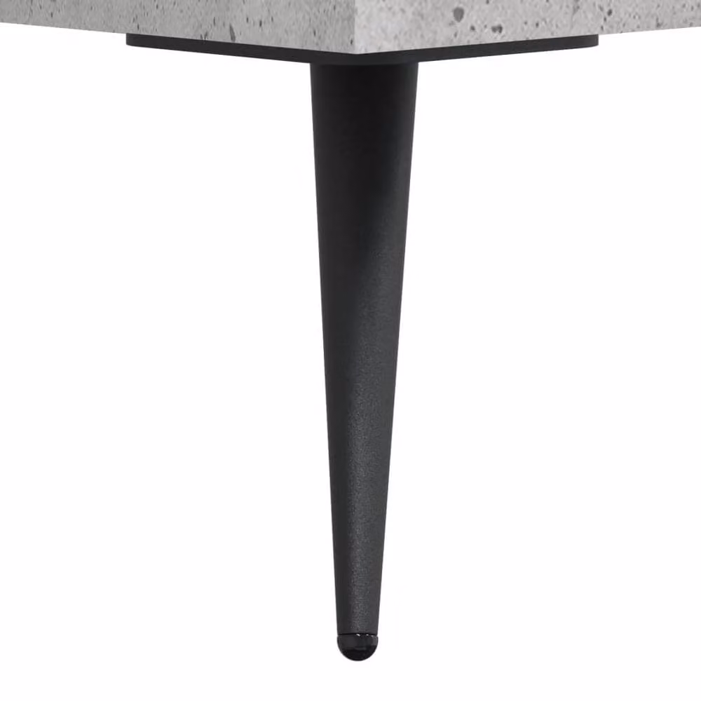 Berkfield Home Industrial Sideboard in Concrete Grey, W/D/H: 90 x 34 x 80 cm – 2