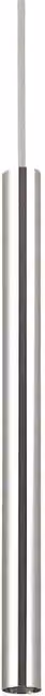 Ideal Lux Modern Slim LED Suspended Cylinder Ceiling Pendant in Chrome and Grey, Diameter: 60.0 cm