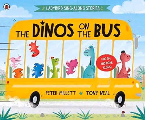 Ladybird Dinos on the Bus by Peter Millett Multicolour Paperback Book – 1