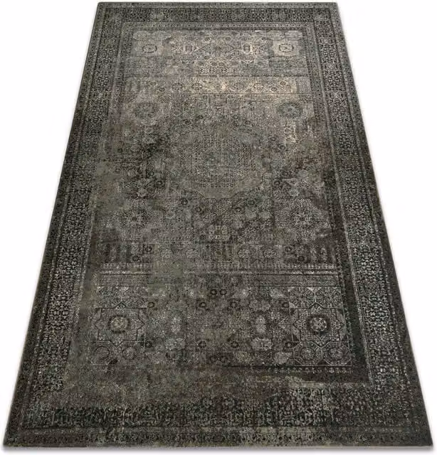 RugsX Wool Omega Vintage Rug in Green, W: 200 cm, D: 300 cm