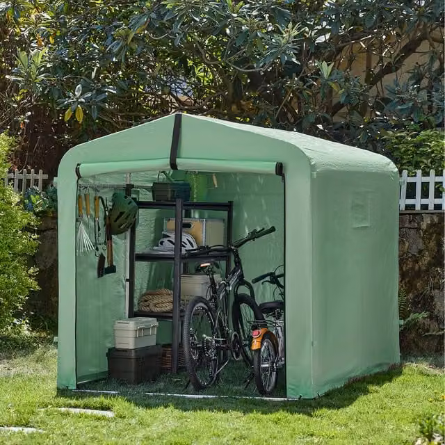 SoBuy Green Outdoor Bicycle Shed, Height: 159 cm