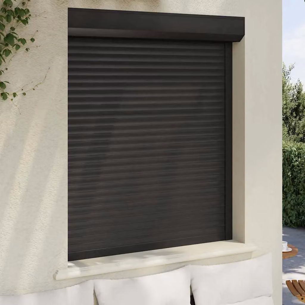 Berkfield Home Manual Aluminium Roller Shutter, Anthracite, W: 110 cm, H: 130 cm – 3