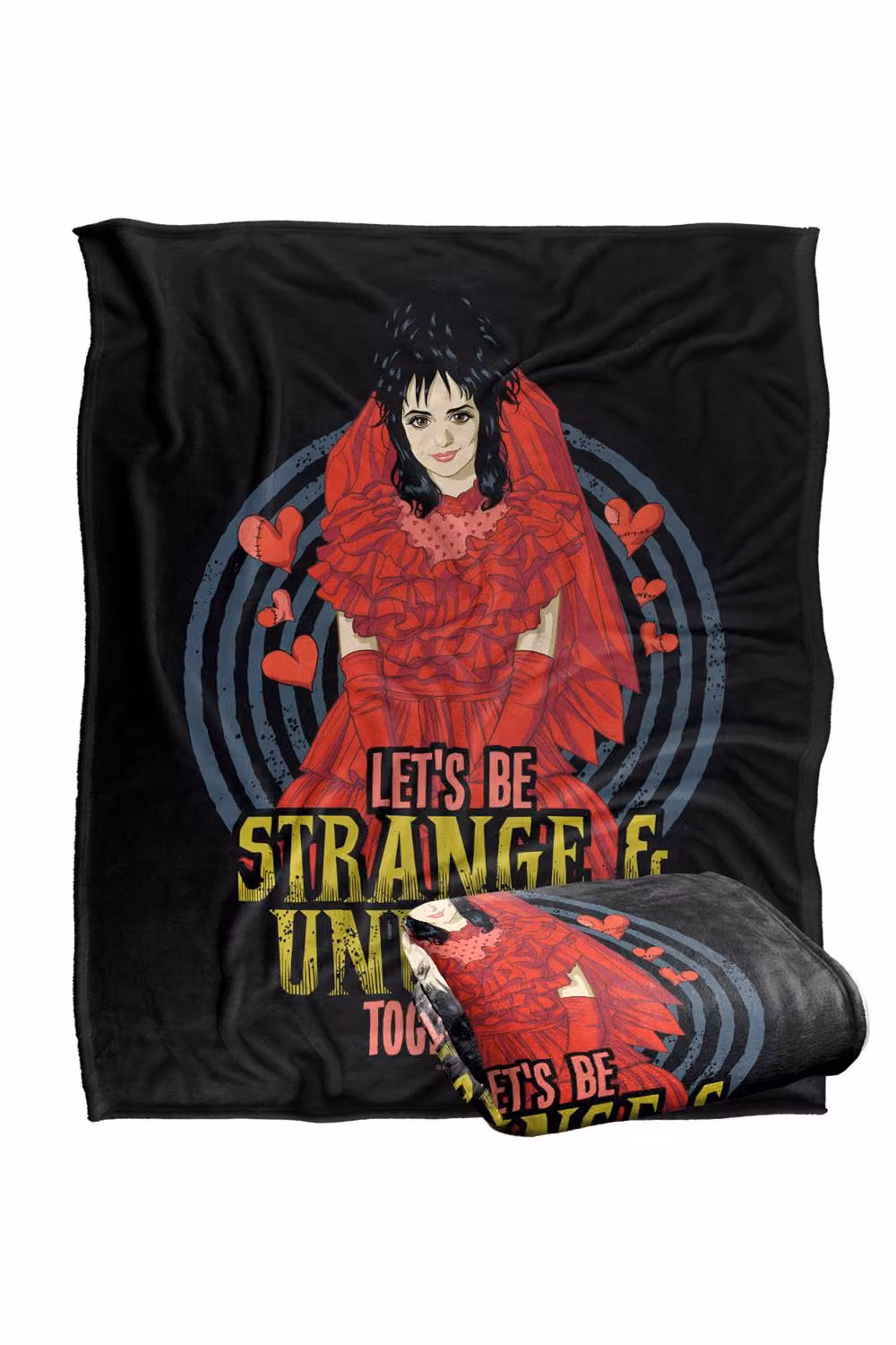 LOGOVISION Beetlejuice Valentine Unusual Together Super Soft Silky Touch Fleece Throw Blanket, Multicolour, W: 152 cm, D: 127 cm – 7