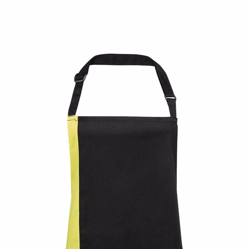 Premier Colours Collection Contrast Bib Apron in Black – 2
