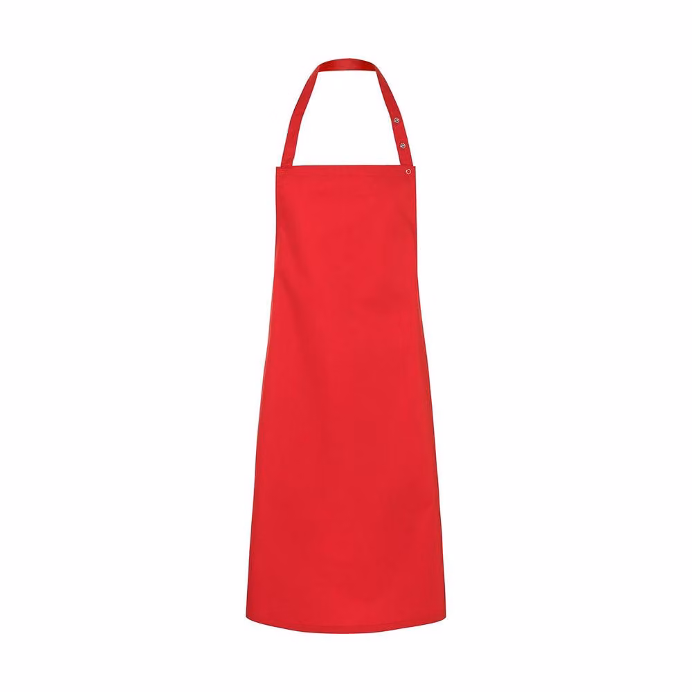 Karlowsky Santorini Press Stud Bib Apron in Red – 2