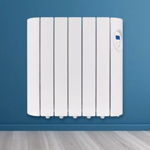 Futura 900W White Wall Mounted Oil Filled Radiator with 24/7 Timer, Thermostat, Frost Protection, Open Window Detection and Overheat Protection – 1
