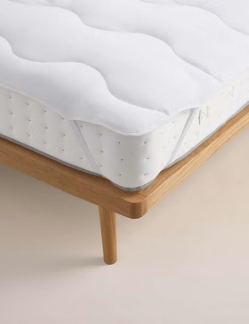 Body Sensor™ Body Temperature Control Fibre Mattress Topper, White, W/D/H: 200 x 200 cm
