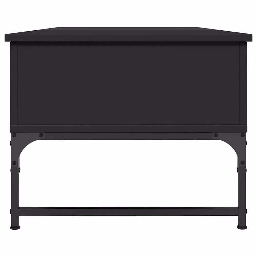 Berkfield Home Modern Black Rectangular Coffee Table with Lift Mechanism, W/D/H: 100 x 50 x 40 cm – 3