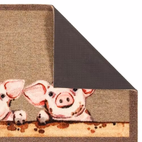 My Mat My Piglets Nylon Indoor Door Mat, Multicolour, W: 50 cm, D: 75 cm – 4