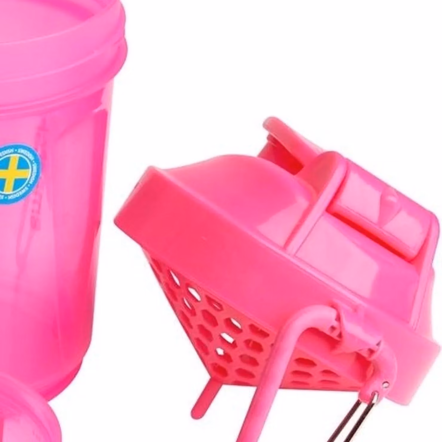 SmartShake Original2Go Leakproof Shaker Bottle, Pink, 600ml – 2