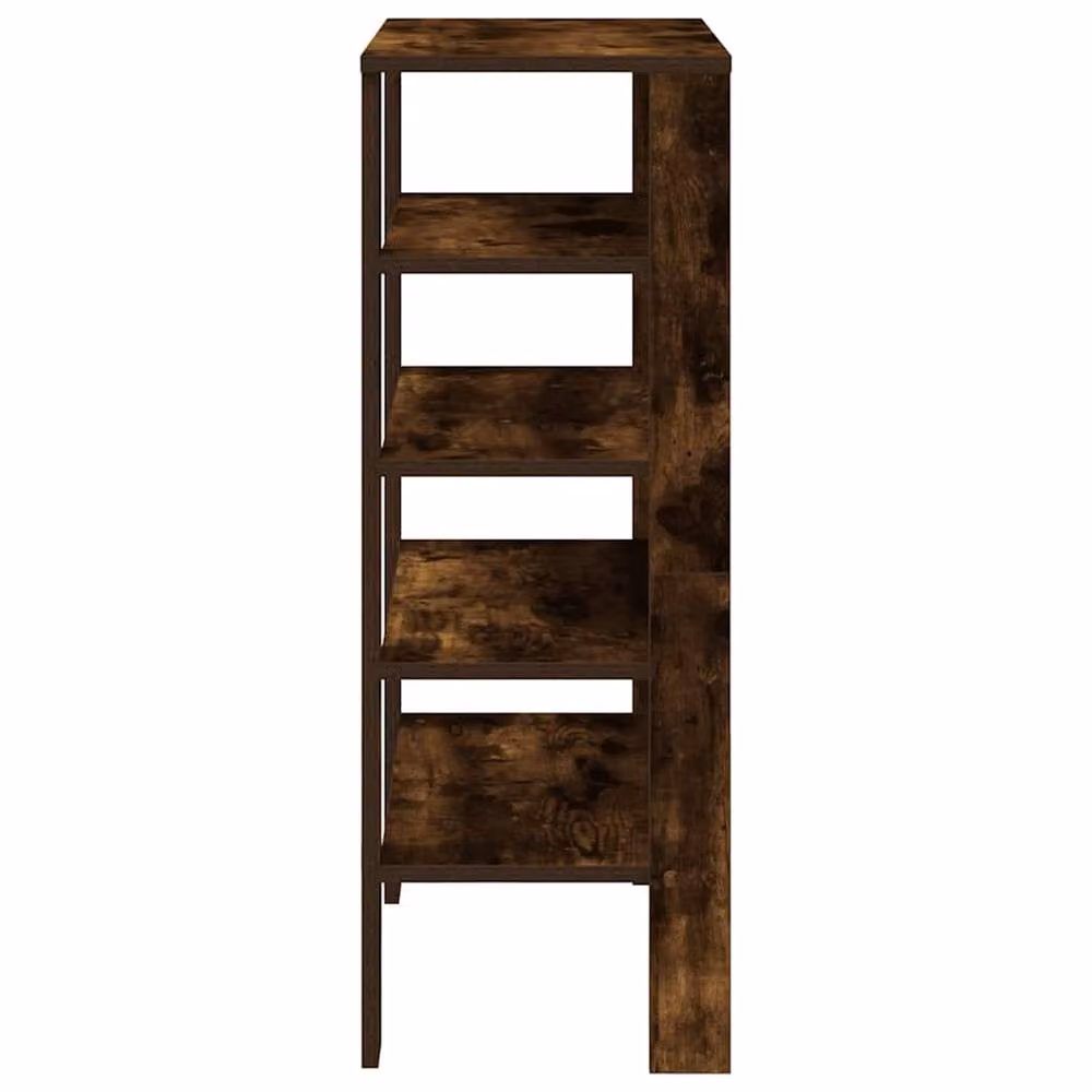 Berkfield Home Shoe Rack in Smoked Oak Brown, W/D/H: 61 x 32 x 87.5 cm – 4