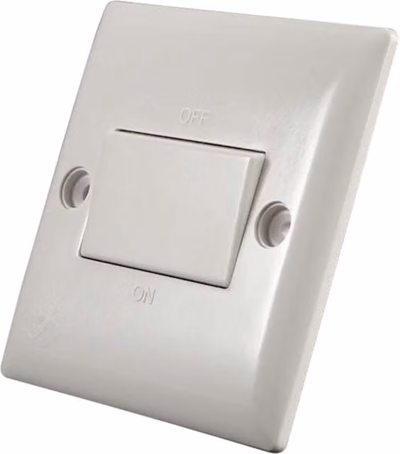Dencon Slimline Fan Switch in White