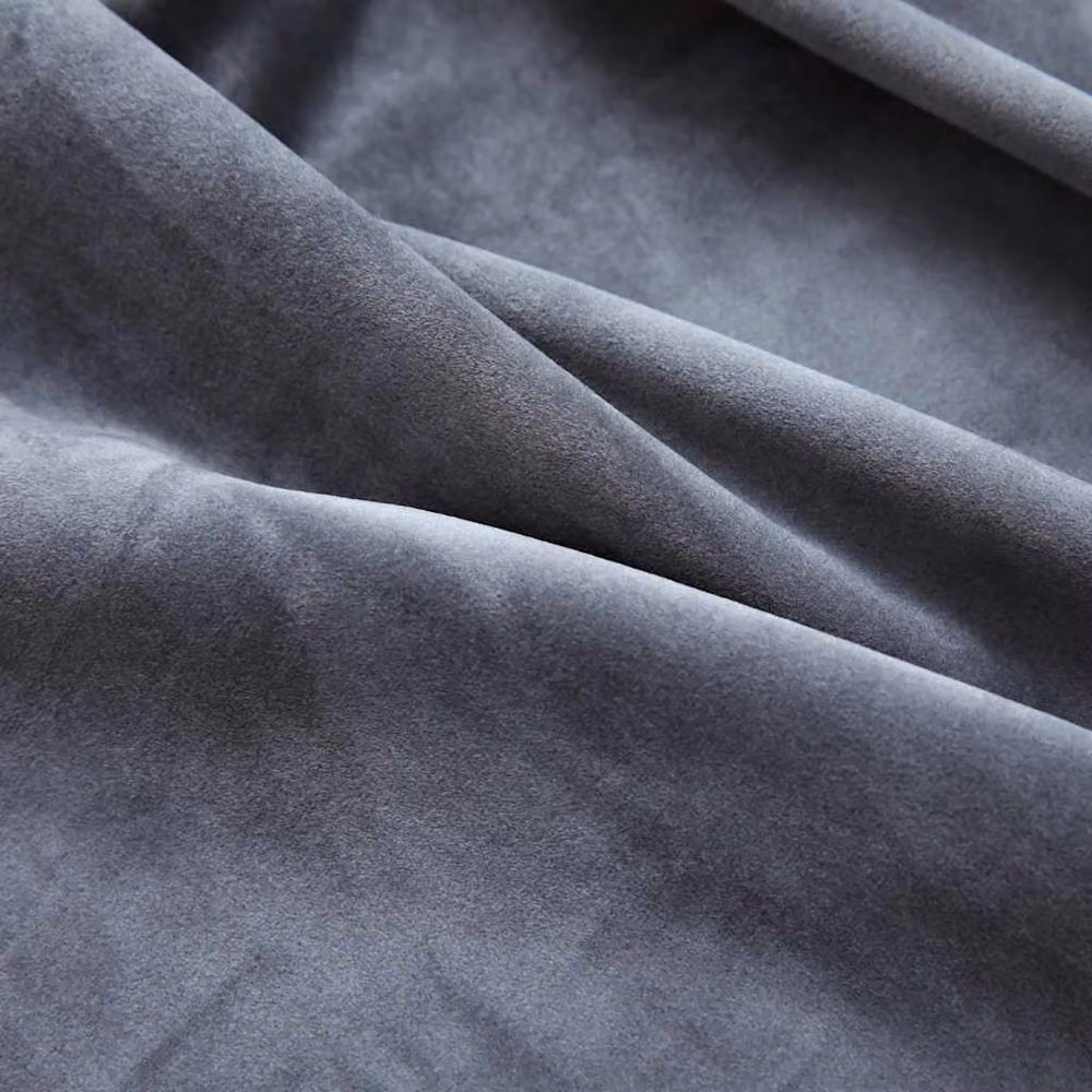 Berkfield Home Blackout Velvet Curtains with Eyelets, 2 Pack, Anthracite Grey, W: 140 cm, H: 225 cm – 4