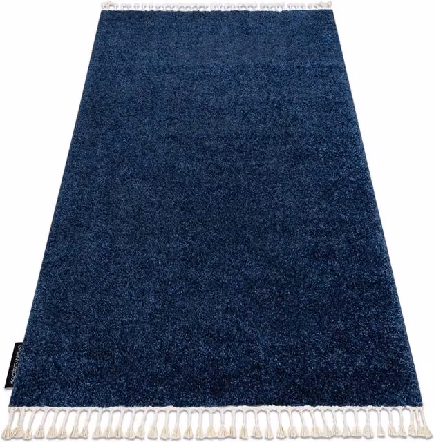 RugsX Berber Geometric Boho Rug in Blue and Grey, W: 160 cm, D: 220 cm – 1