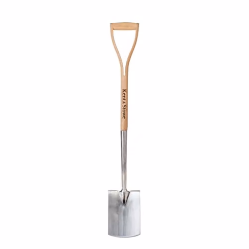 Kent & Stowe Garden Life Stainless Steel Digging Spade in Silver – 1