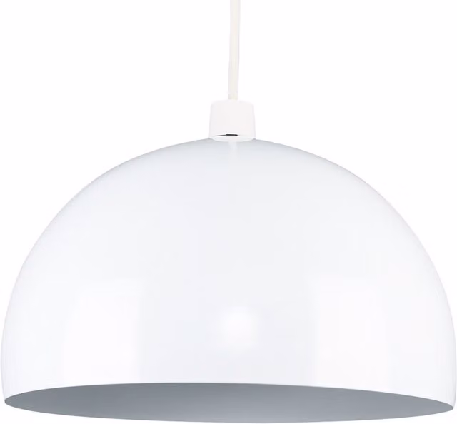 ValueLights Retro White Metal Dome Ceiling Pendant Light Shade