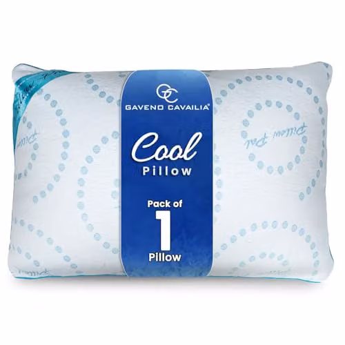 GC Gaveno Cavailia Orthopaedic Memory Foam Pain Relief Pillow, White, W: 70 cm, H: 45 cm
