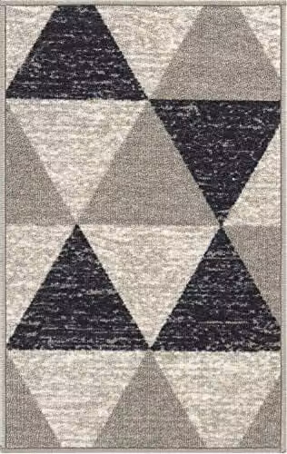 Desire Rugs Havana Triangle Non-Slip Kitchen Floor Mat, Grey, W: 160 cm, L: 220 cm – 5