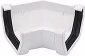 FloPlast White Square PVC Gutter Angle 135 Degree 114mm