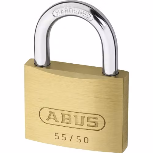 ABUS Brass Mechanical Padlock with Key in Gold