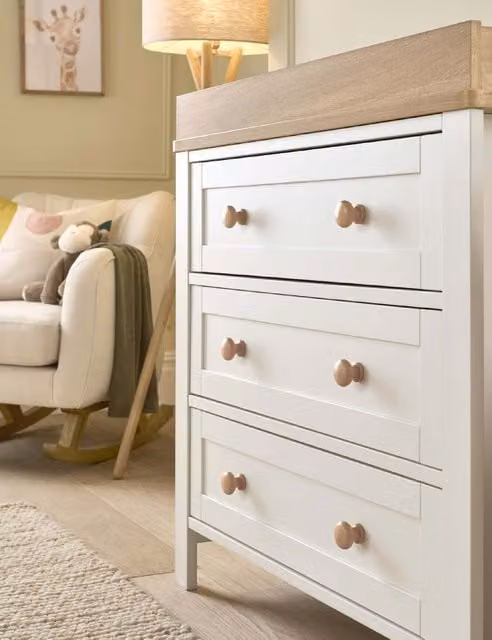 Mamas & Papas Wedmore Convertible Dresser Changer in White
