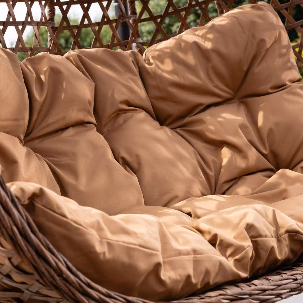 Rosewood & Stone Home Knole Double Egg Chair in Brown – 2