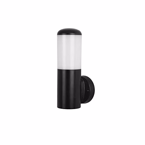 Netlighting Indoo Modern Outdoor Wall Light, Black, IP44, E27, 40W