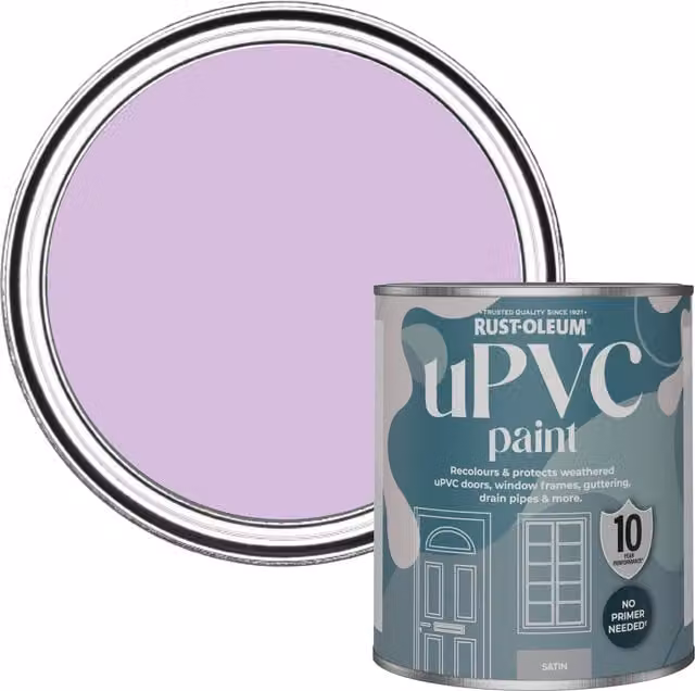 Rust-Oleum Satin Finish UPVC Paint in Violet Macaroon, 0.75 l