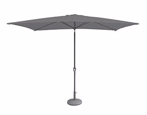 Royalcraft Grey Crank and Tilt Parasol with UPF 50 Protection