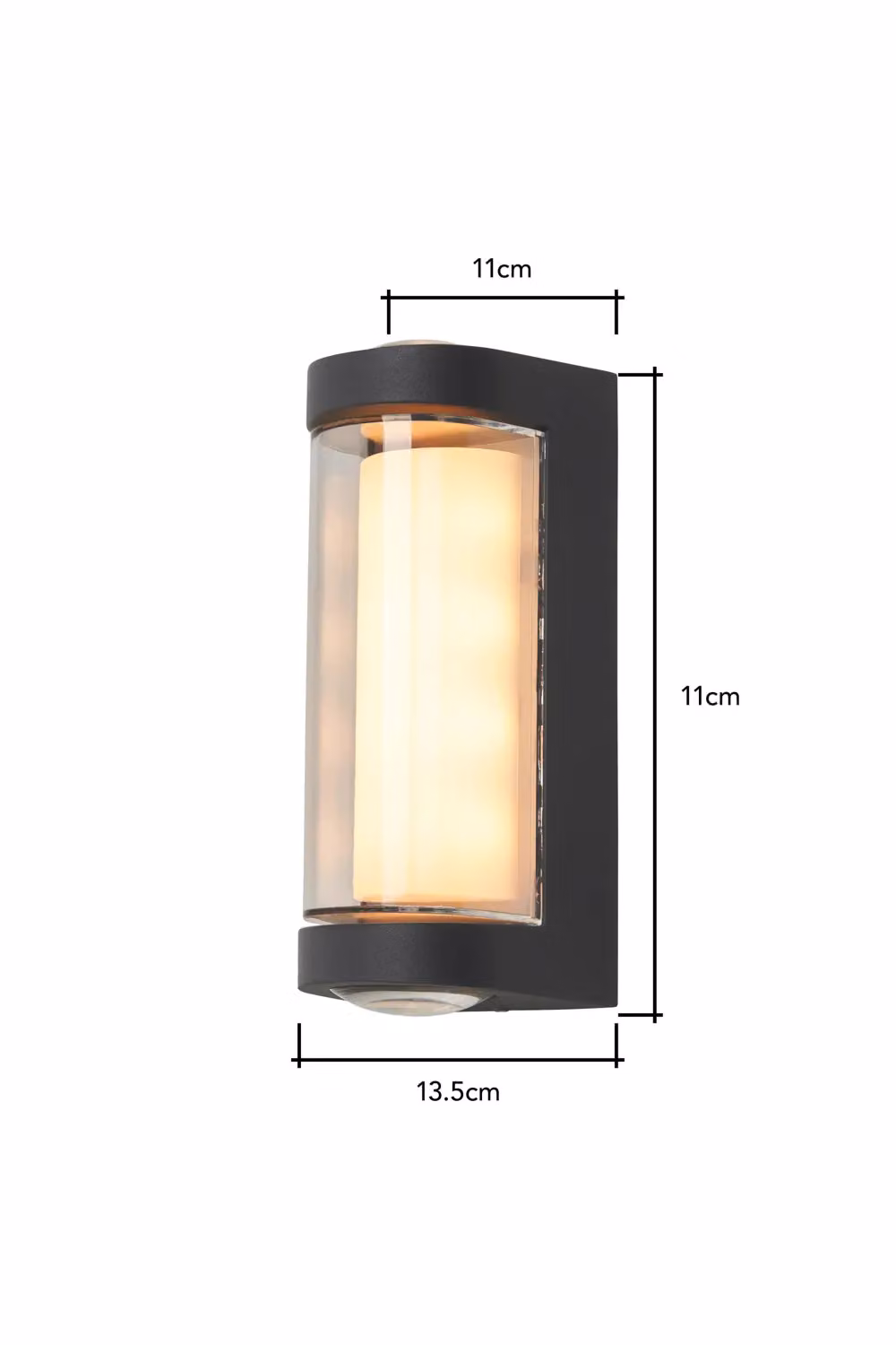 BHS Lighting Rory Anthracite Modern LED Outdoor Wall Light in Grey – 4